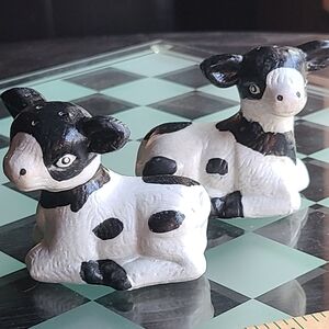 Salt & Pepper Shakers For Sale Ceramic cows New Never Used